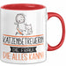 Katzenbetreuerin Geschenk Tasse Becher Die Frau Die Allen Kann Geschenkidee für eine Katzenbetreuerin Lustig Rot Trendation