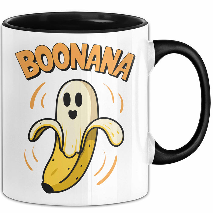 Banane Halloween Feier Tasse Geschenk Lustige Geschenkidee Spruch Boonana Trendation