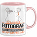 Fotograf Geschenk Tasse Ich Bin Fotograf Aber Sag Doch Einfach Superheld Lustige Geschenkdiee für Fotograf Kaffee-Becher Rosa Trendation