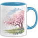 Frühlingszeit Tasse Geschenkidee für Naturliebhaber Blau Trendation