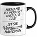 Gabi Tasse Geschenk Niemand Ist Perfekt Gabi Verdammt Nah Dran Geschenkidee Schwarz Trendation