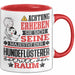 Hundeflüsterer Geschenk Tasse Lustiger Spruch Erheben Sie Sich Der Hundeflüsterer Betritt den Raum Rot Trendation