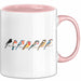 Kuschelnde Vögel Tasse Geschenk Lustige Geschenkidee Spruch Rosa Trendation