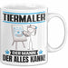 Tiermaler Tasse Geschenk für Tiermaler Der Mann Der Alles Kann Geschenkidee zum Geburtstag Weiß Trendation