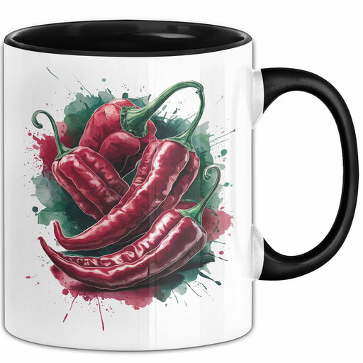Chili Tasse Geschenk für Scharfesser Lustiger Spruch Trendation