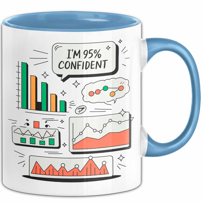 Statistiker Tasse Geschenk Lustige Geschenkidee Spruch Für Daten Analysten Blau Trendation