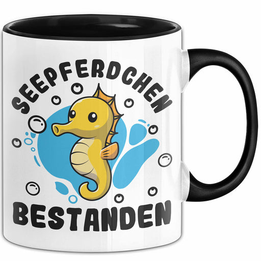 Seepferdchen Bestanden Tasse Geschenk Schwimmen Geschenkidee Becher Trendation