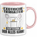 ExotischeTierhalter Tasse Geschenk für ExotischeTierhalter Der Mann Der Alles Kann Geschenkidee zum Geburtstag Rosa Trendation