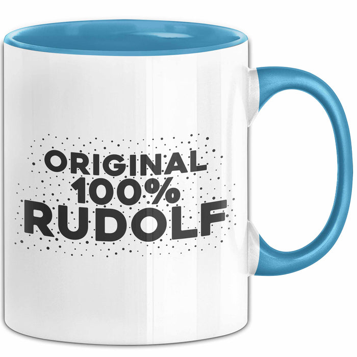 Rudolf Tasse Original 100% Rudolf Geschenk Blau Trendation