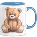 Teddybär Tierliebhaber Tasse Geschenk Lustige Geschenkidee Spruch Blau Trendation