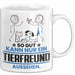 Tierfreund Geschenk Tasse So Gut Kann Nur Ein Tierfreund Aussehen Geschenkidee Kaffee-Becher Weiß Trendation