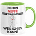 Neffe Geschenk Tasse Lustiger Spruch Ich Bin Neffe Warum Weil Ich Es Kann Geschenkidee Bester Neffe Geburtstag Kaffee-Becher Grün Trendation