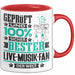 Live-Musik-Fan Geschenk Lustiger Spruch für Live-Musik-Fan Geschenkidee Bester Live-Musik-Fan Der Welt Rot Trendation