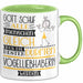 Vogelliebhaberin Geschenk Becher Tasse Gott Schuf Alle Menschen Gleich Nur Die Besten Durfeten Vogelliebhaberin Werden Geschenkidee Lustig Grün Trendation