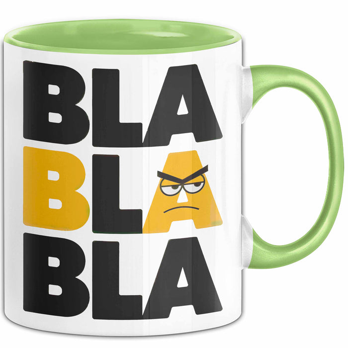 Sarkasmus Tasse Geschenkidee Bla Sarkastischer Humor Grün Trendation