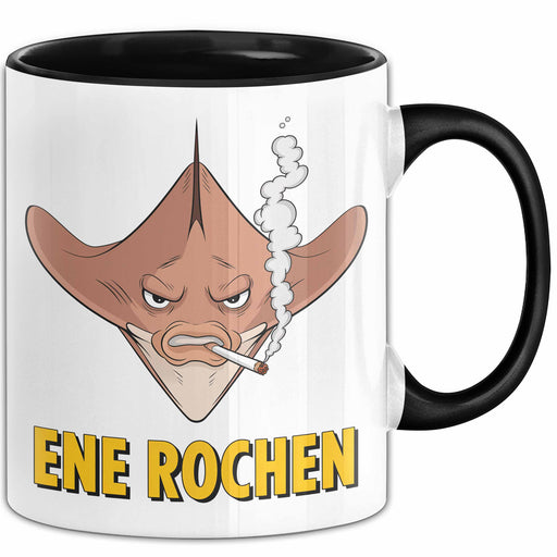 Rochen Humor Tasse Geschenk Ene Rochen Geschenkidee Geburtstag Angler Schwarz Trendation
