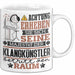 Klangkünstler Geschenk Tasse Lustiger Spruch Erheben Sie Sich Der Klangkünstler Betritt den Raum Weiß Trendation