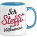 Steffi Tasse Geschenk Ich Bin Vollkommen Steffi Geschenkidee Geburtstag Blau Trendation