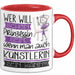 Künstlerin Tasse Geschenk Spruch Wer Will Schon Prinzessin Sein Wenn Man Auch Künstlerin Sein Kann Rot Trendation