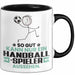 Handballspieler Geschenk Tasse So Gut Kann Nur Ein Handballspieler Aussehen Geschenkidee Kaffee-Becher Schwarz Trendation