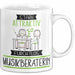 Musikberaterin Tasse Geschenk Becher Stark Attraktiv Furchtlos Musikberaterin Lustige Geschenkidee Weiß Trendation