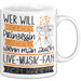 Live-Musik-Fan Tasse Geschenk Spruch Wer Will Schon Prinzessin Sein Wenn Man Auch Live-Musik-Fan Sein Kann Weiß Trendation