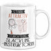 Slackline-Instruktorin Tasse Geschenk Becher Stark Attraktiv Furchtlos Slackline-Instruktorin Lustige Geschenkidee Weiß Trendation