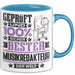 Musikredakteur Geschenk Lustiger Spruch für Musikredakteur Geschenkidee Bester Musikredakteur Der Welt Blau Trendation