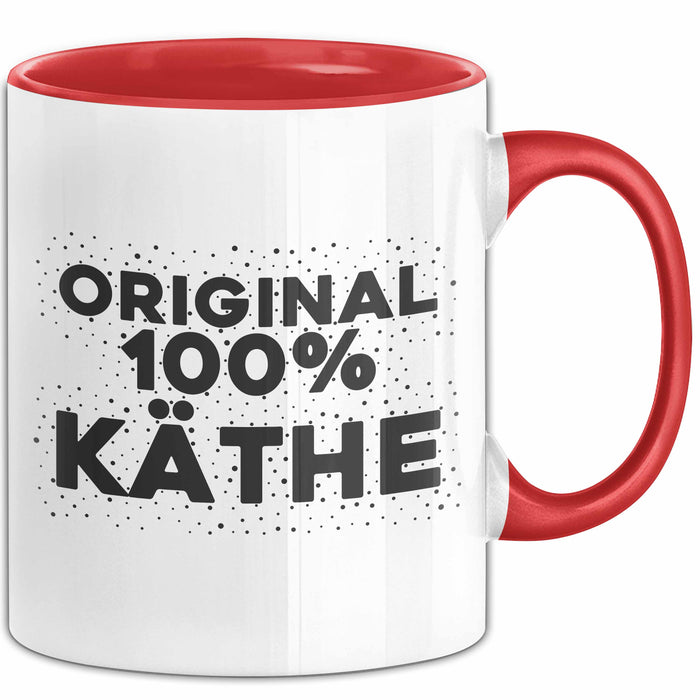 Kaethe Tasse Original 100% Kaethe Geschenk Rot Trendation