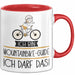 Geschenk für Mountainbike-Guide Tasse Lustige Geschenkidee Geburtstag Ich Bin Mountainbike-Guide Ich Darf Das Rot Trendation