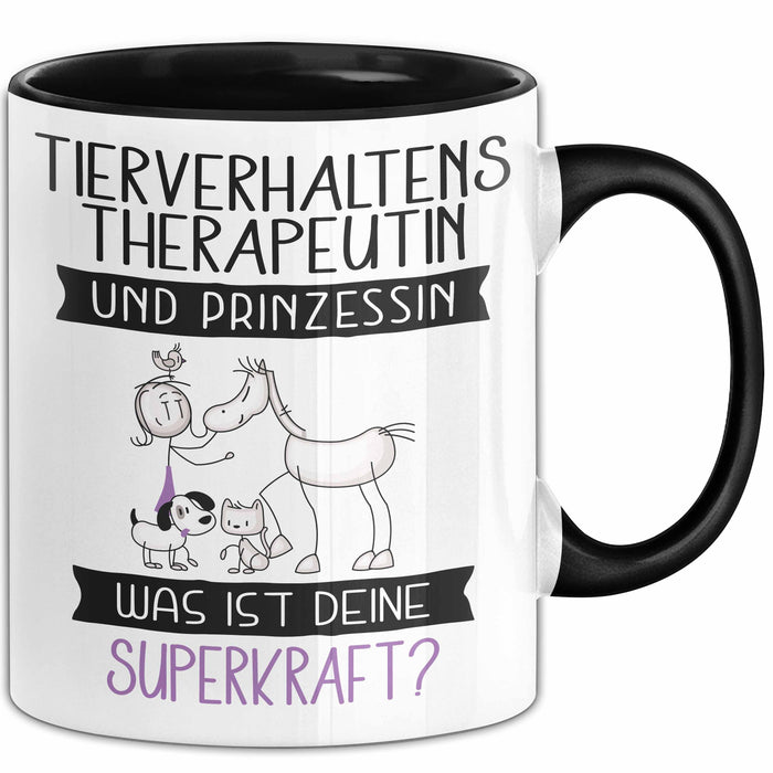 Tierverhaltenstherapeutin Und Prinzessin Tasse Geschenk Für Eine Tierverhaltenstherapeutin Geburtstag Was Ist Deine Superkraft Trendation