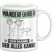 Wanderführer Tasse Geschenk für Wanderführer Der Mann Der Alles Kann Geschenkidee zum Geburtstag Weiß Trendation