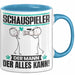 Schauspieler Tasse Geschenk für Schauspieler Der Mann Der Alles Kann Geschenkidee zum Geburtstag Blau Trendation