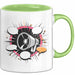 Extrovertierter Tasse Geschenk Lustige Geschenkidee Spruch Für Soziale Schmetterlinge Grün Trendation