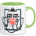 Tiermedizinischer Assistent Tasse Geschenk Lustige Geschenkidee Spruch Für Tierpflege Teams Grün Trendation