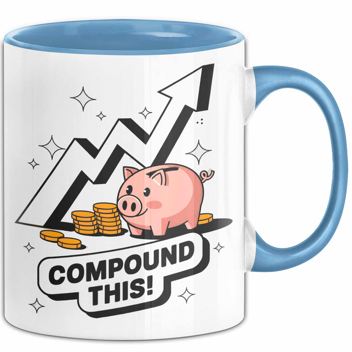 Investor Tasse Geschenk Lustige Geschenkidee Spruch Für Vermögens Erbauer Blau Trendation