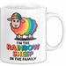 LGBTQ Schaf Tasse Geschenk Lustige Geschenkidee Spruch Rainbow Sheep In The Family Weiß Trendation