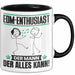 EDM-Enthusiast Tasse Geschenk für EDM-Enthusiast Der Mann Der Alles Kann Geschenkidee zum Geburtstag Schwarz Trendation
