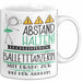 Balletttänzerin Tasse Geschenk Lustig Abstand Halten Hochleistungs-Balletttänzerin Mit Drang Zur Perfektion Bei Der Arbeit Weiß Trendation