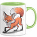 Fuchs Liebhaber Tasse Geschenkidee Schlauer Tierfan Geschenkidee Lustig Grün Trendation