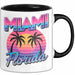 Miami Florida USA Tasse Geschenk Lustige Geschenkidee Spruch Schwarz Trendation