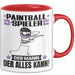 Paintballspieler Tasse Geschenk für Paintballspieler Der Mann Der Alles Kann Geschenkidee zum Geburtstag Rot Trendation