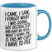 Vergesslich Tasse Geschenk I Came I Saw I Forgot Geschenkidee ADHS Blau Trendation