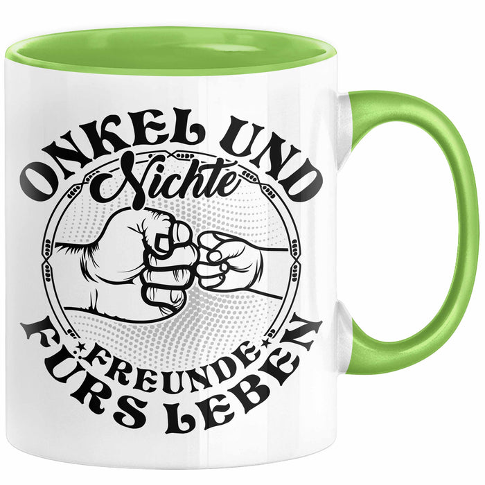 Onkel Und Nichte Geschenke Partner Tasse Faust Geschenkidee für Nichte Onkel von Nichte Grün Trendation