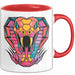 Reptil Schlange Tier Tasse Geschenk Lustige Geschenkidee Spruch Rot Trendation