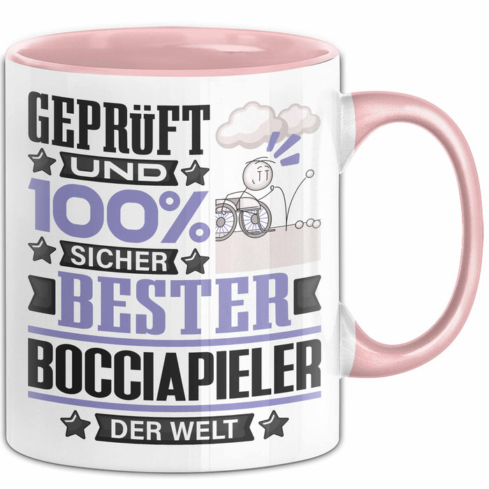 Bocciapieler Geschenk Lustiger Spruch für Bocciapieler Geschenkidee Bester Bocciapieler Der Welt Rosa Trendation
