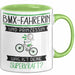 BMX-Fahrerin Und Prinzessin Tasse Geschenk Für Eine BMX-Fahrerin Geburtstag Was Ist Deine Superkraft Grün Trendation