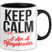 Krankenschwester Pflege Betreuung Tasse Geschenk Lustige Geschenkidee Spruch Keep Calm I Am A Pflegebruder Trendation