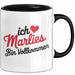Marlies Tasse Geschenk Ich Bin Vollkommen Marlies Geschenkidee Geburtstag Schwarz Trendation