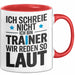 Fußballtrainer Fußballteam Tasse Geschenk Lustige Geschenkidee Spruch Ich Schreie Nicht Ich Bin Trainer Wir Reden So Laut Rot Trendation